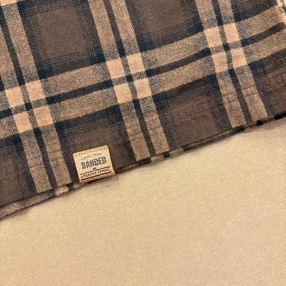 Banded Men’s Everglades Flannel Button Down Shirt Timber Brown Plaid Size XL - Picture 2 of 12
